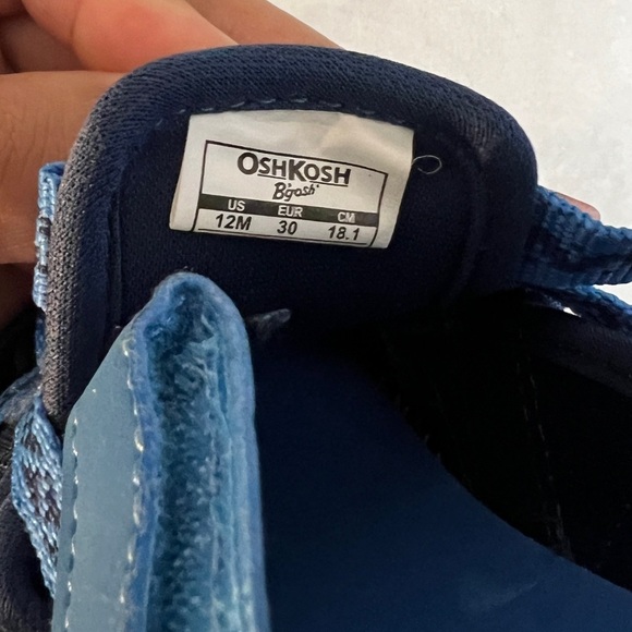 OshKosh B'Gosh Boys Sneaker Sandal Bumptoe 12M and Quick-Drying Water Shoe 13/1 - Picture 5 of 8